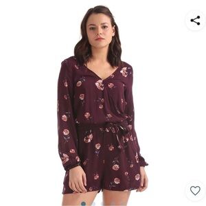 Aeropostale floral romper